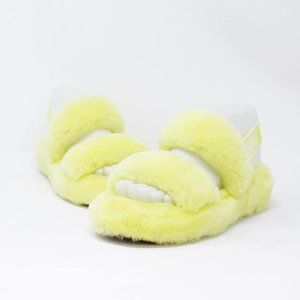 UGG #33179 Yellow Sling Back Slippers (US 6 EU 36)